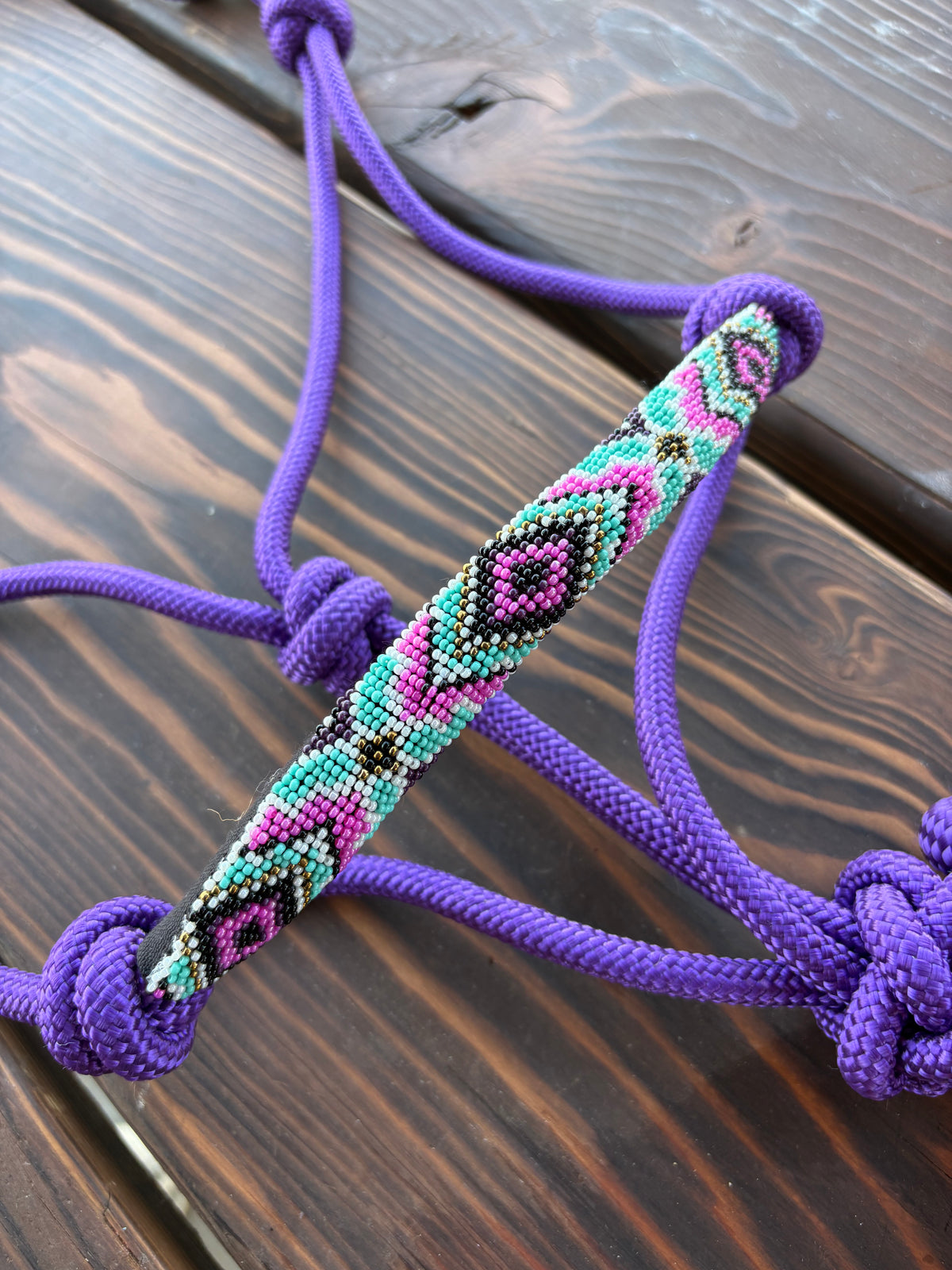 Horse Rope Halter - Purple