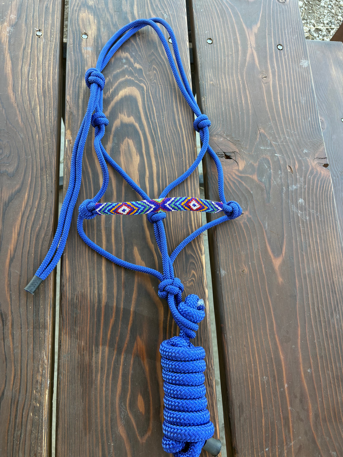 Horse Rope Halter - Blue