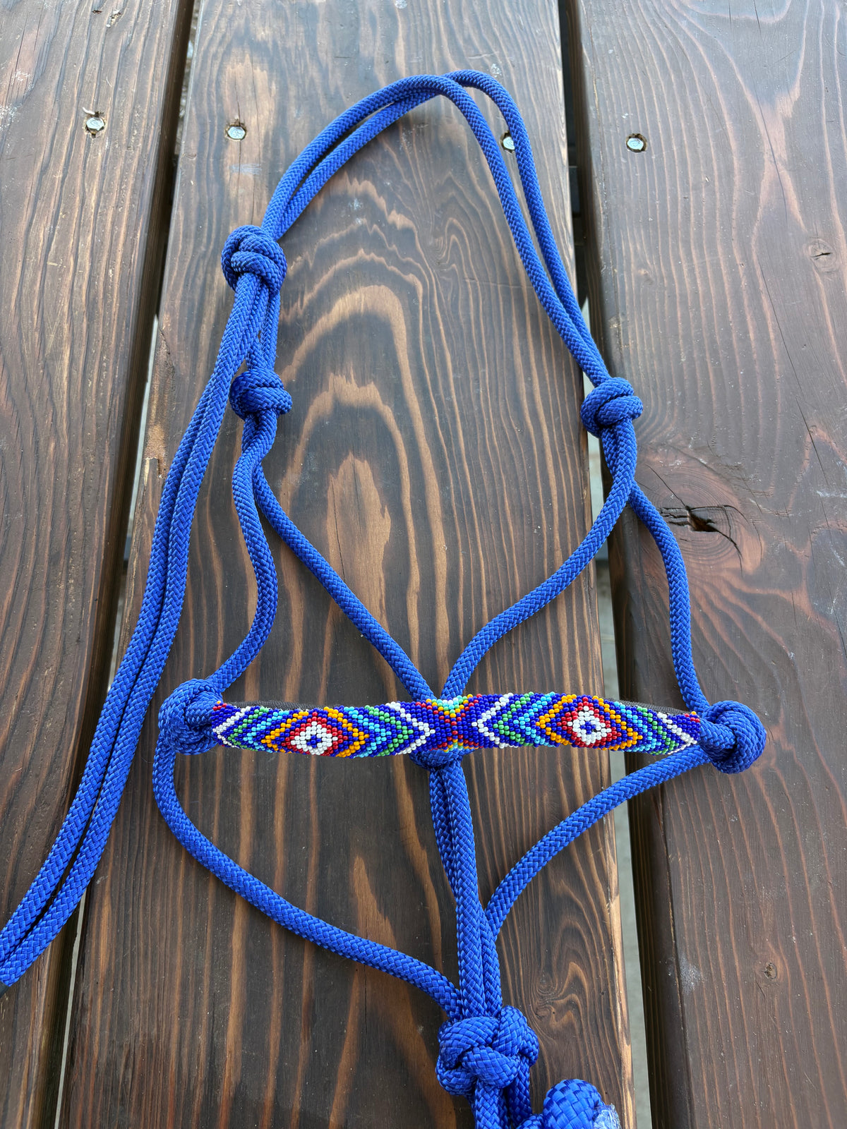 Horse Rope Halter - Blue