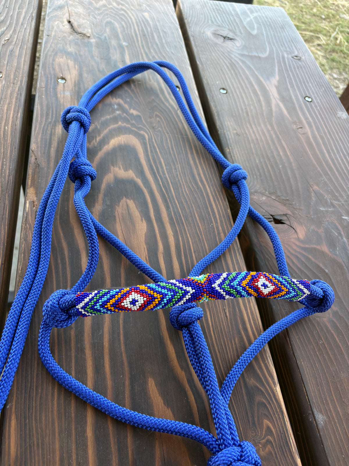 Horse Rope Halter - Blue