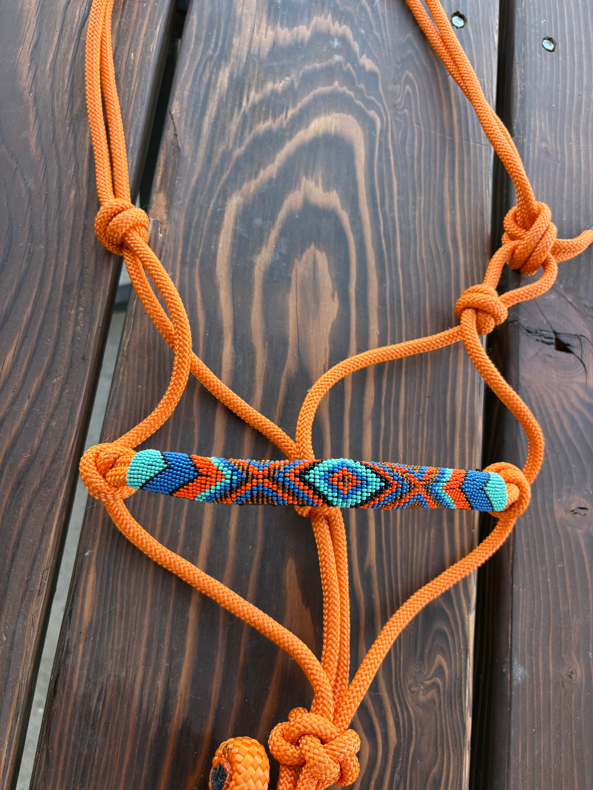 Horse Rope Halter - Orange