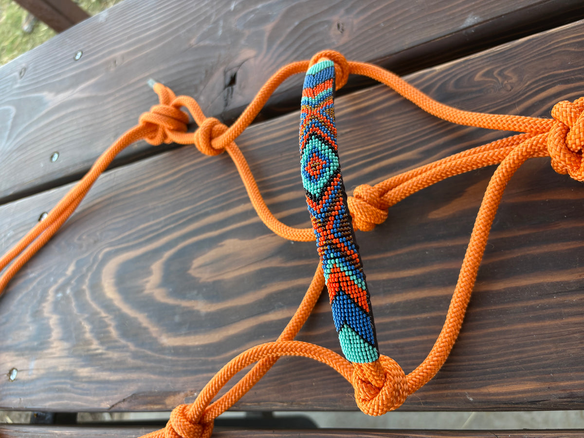 Horse Rope Halter - Orange